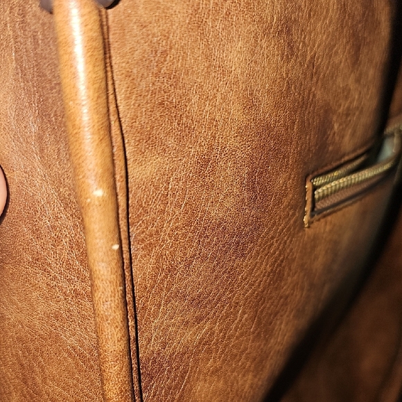 Chic Brown Crossbody Bag with Paisley Strap - Picture 7 of 7